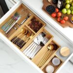Bamboo Drawer Organizer Set, 5 PCS Multi-Use Individual Wood Storage Organizers, Junk Drawer Divider and Storage Trays Containers for Kitchen, Bathroom, Office Desk, Makeup, Jewelry, Utensils - Image 2